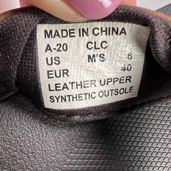 REEF Men's Brown Leather Flip Flop Sandals Anatomic Contouring Footbed Size 8 - Picture 8 of 9